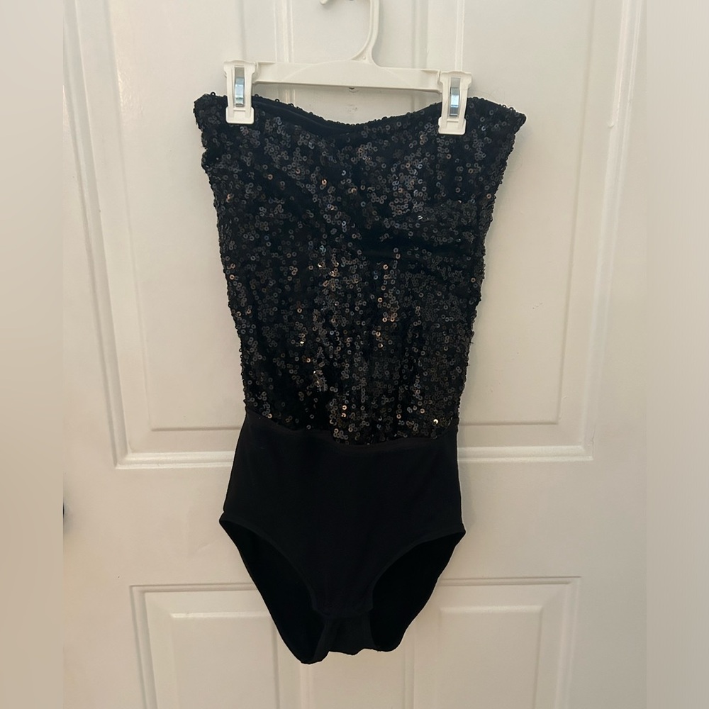 DKNY Strapless Sequin Bodysuit